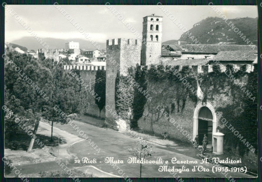 Rieti Città Caserma Foto FG cartolina ZKM8086 – fronte