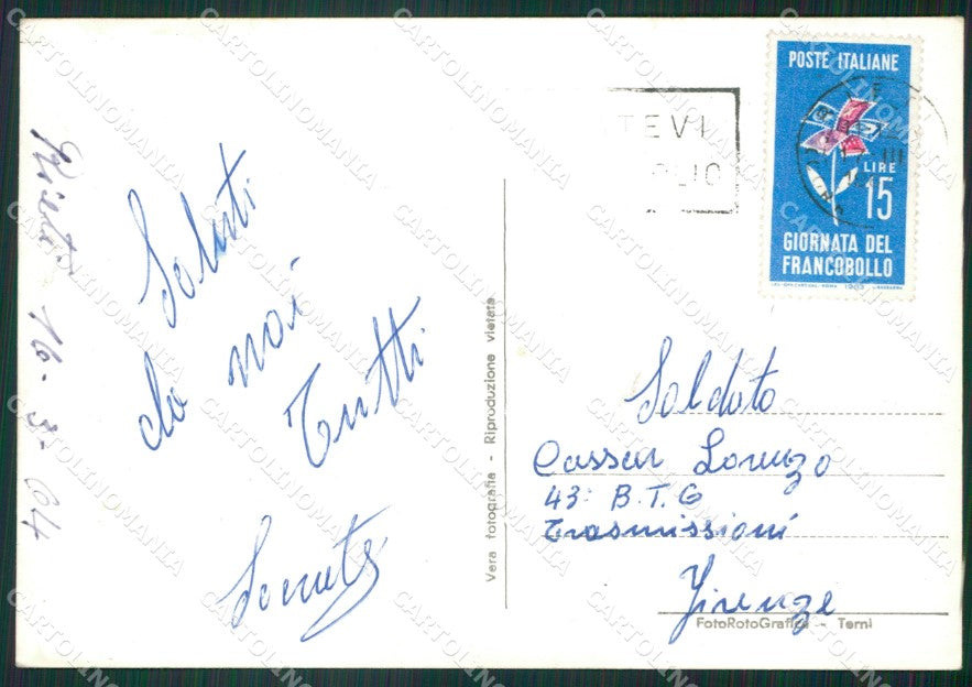Rieti Città Caserma Foto FG cartolina ZKM8086 – retro