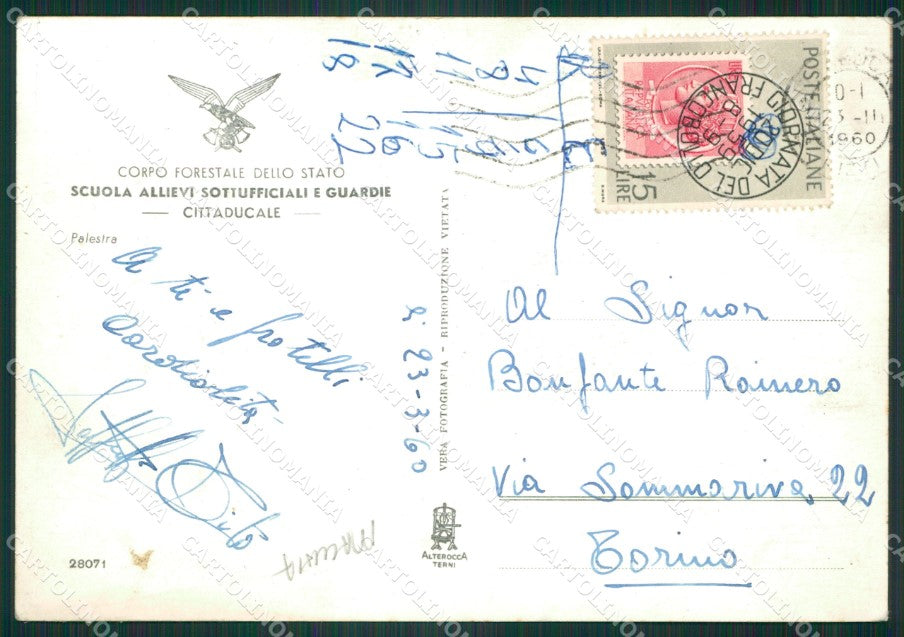 Rieti Cittaducale Corpo Forestale MACCHIA Foto FG cartolina ZKM8092 – retro
