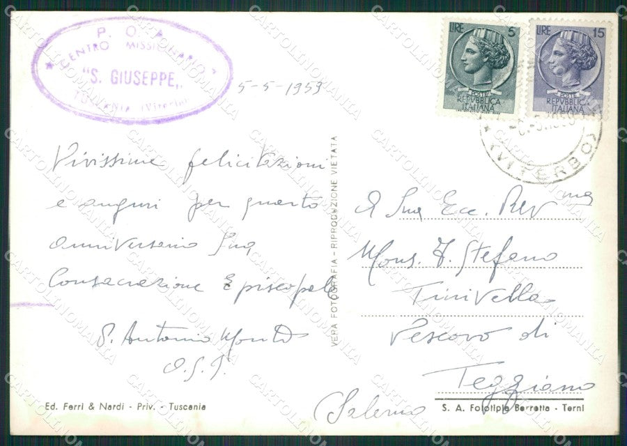 Viterbo Tuscania Foto FG cartolina ZKM8100 – retro