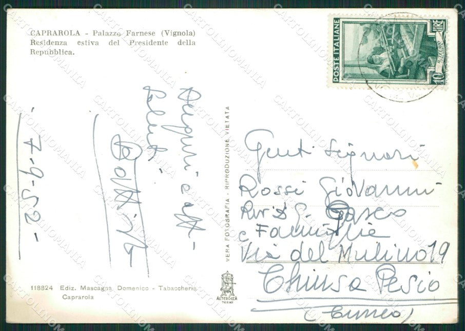Viterbo Caprarola Foto FG cartolina ZKM8101 – retro
