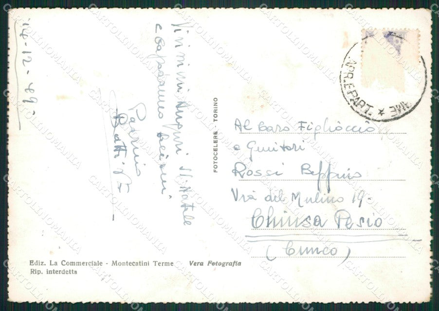 Pistoia Montecatini Terme Foto FG cartolina ZKM8102 – retro
