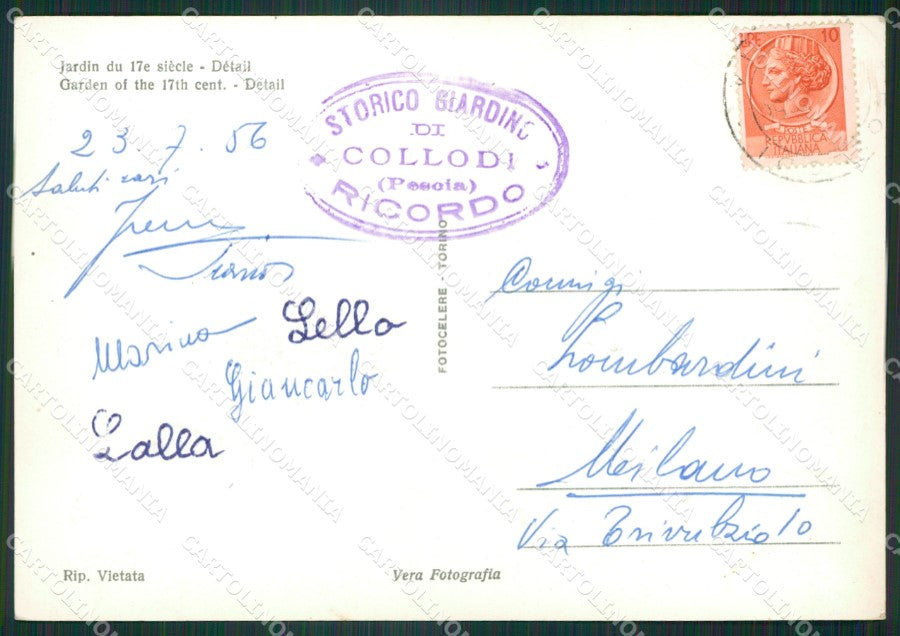 Pistoia Pescia Collodi Foto FG cartolina ZKM8108 – retro