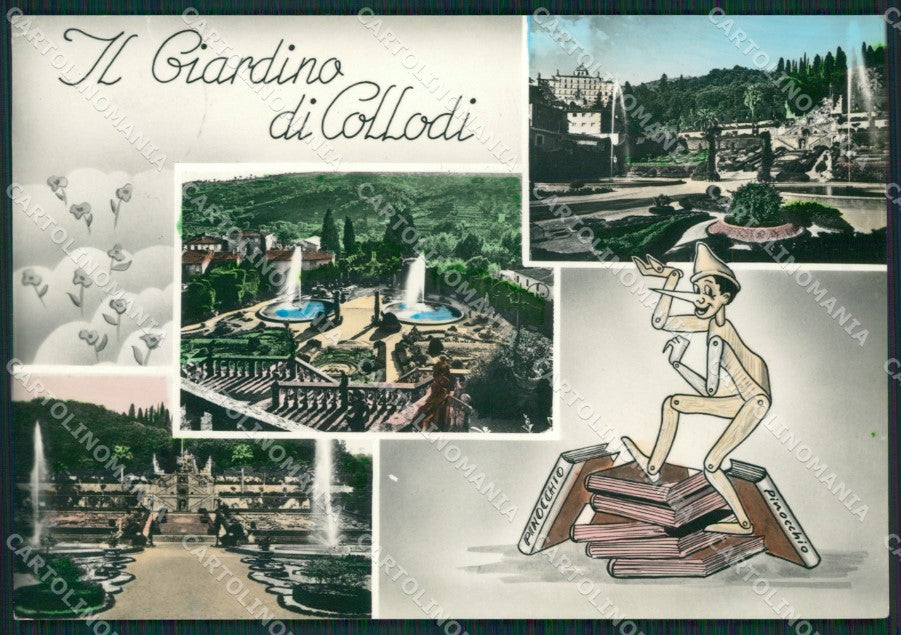 Pistoia Pescia Collodi Pinocchio Foto FG cartolina ZKM8110 – fronte