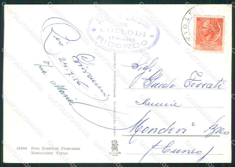 Pistoia Pescia Collodi Pinocchio Foto FG cartolina ZKM8110 – retro