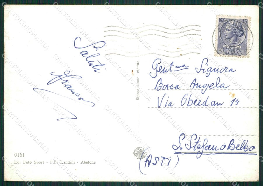 Pistoia Abetone Auto Foto FG cartolina ZKM8116 – retro