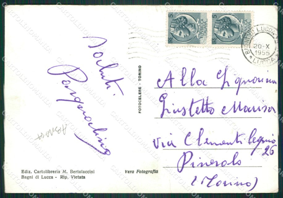 Lucca Bagni di Saluti da ABRASA Foto FG cartolina ZKM8121 – retro