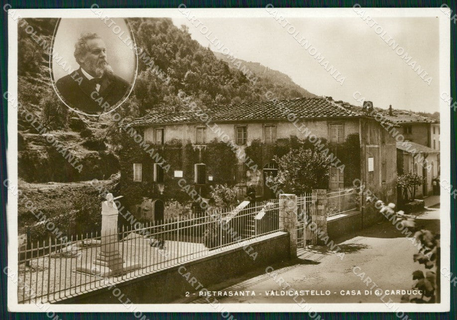 Lucca Pietrasanta Valdicastello Casa Carducci Foto FG cartolina ZKM8123 – fronte
