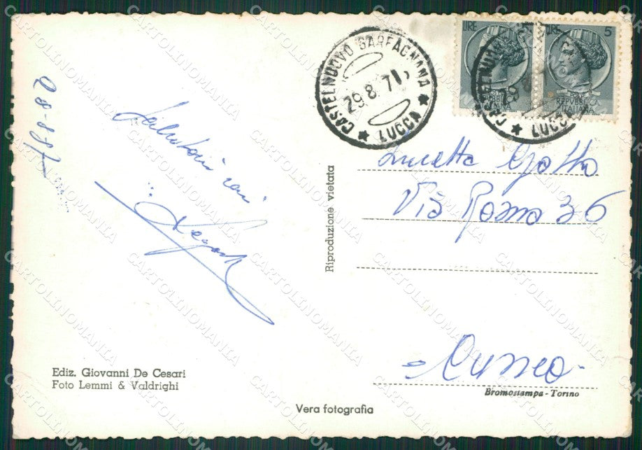 Lucca Castelnuovo Garfagnana STRAPPINO Foto FG cartolina ZKM8124 – retro