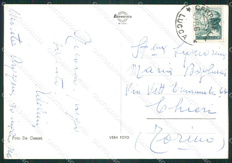 Lucca Giuncugnano Monte Argegna Saluti da Foto FG cartolina ZKM8126 – retro