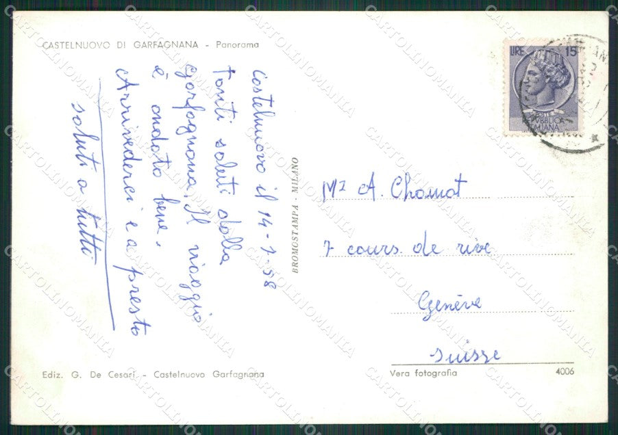 Lucca Castelnuovo Garfagnana Foto FG cartolina ZKM8127 – retro