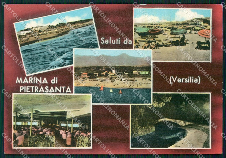 Lucca Pietrasanta Marina di Saluti da Foto FG cartolina ZKM8128 – fronte