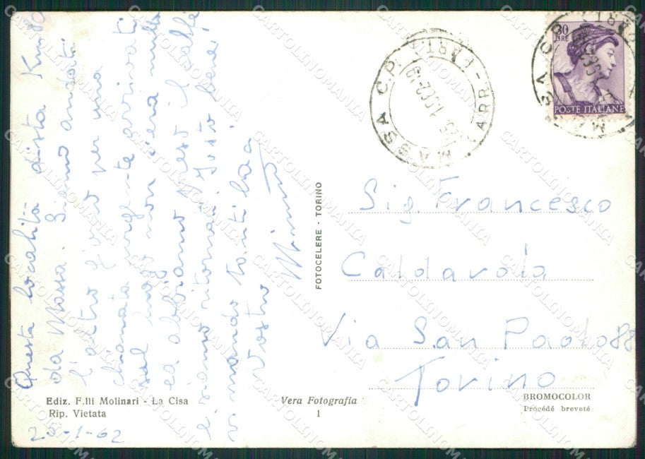Parma Berceto Passo della Cisa Saluti da Foto FG cartolina ZKM8149 – retro