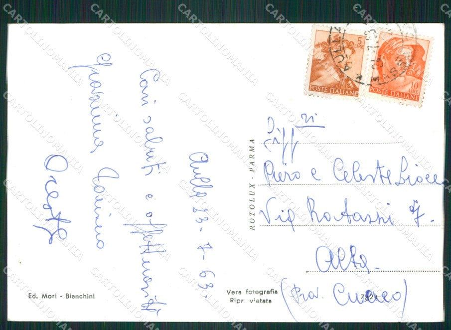 Massa Carrara Aulla PIEGATA Foto FG cartolina ZKM8151 – retro