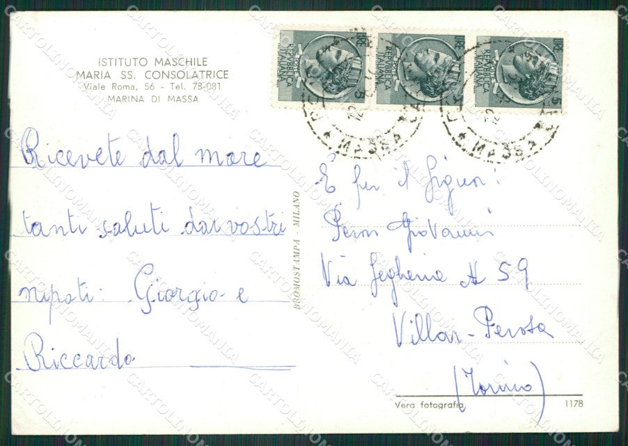 Massa Marina di Foto FG cartolina ZKM8157 – retro