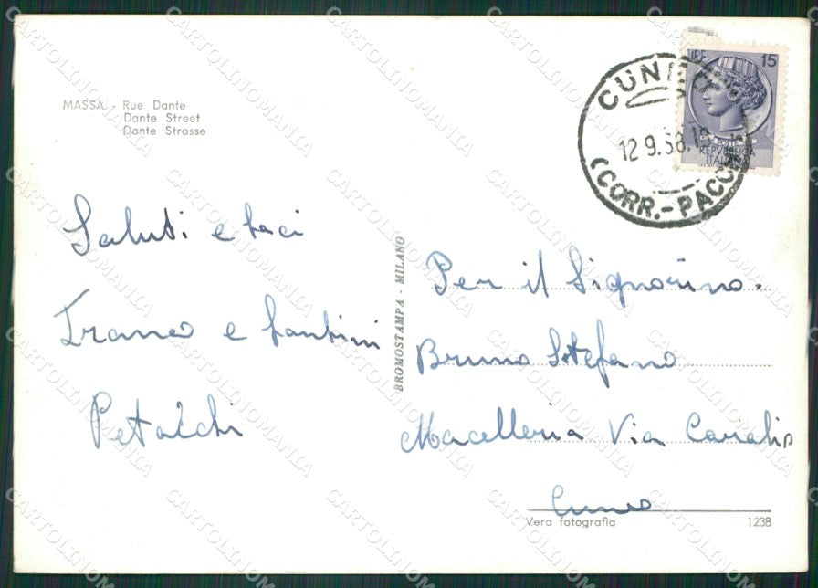Massa Città Foto FG cartolina ZKM8163 – retro