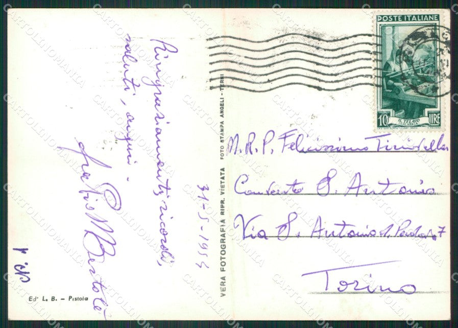 Pistoia Città Foto FG cartolina ZKM8174 – retro