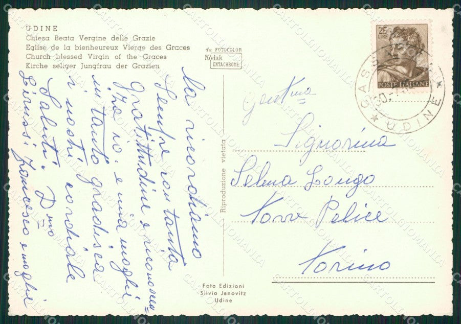 Udine Città Foto FG cartolina ZKM8191 – retro