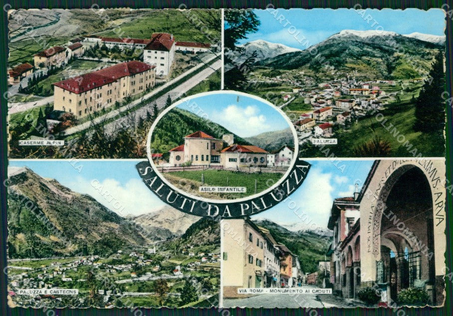 Udine Paluzza Saluti da Foto FG cartolina ZKM8203 – fronte