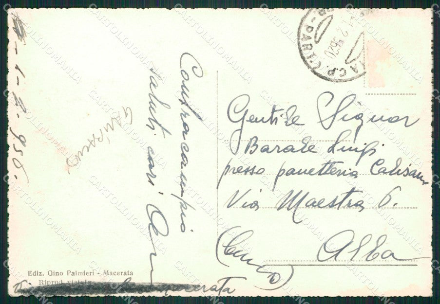 Macerata Città Garibaldi Foto FG cartolina ZKM8212 – retro
