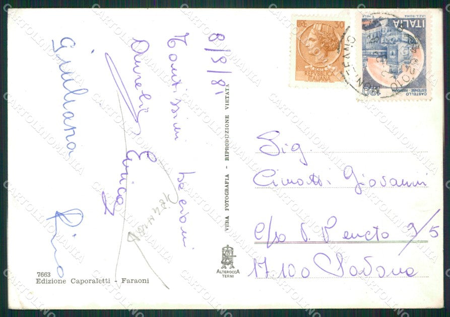 Macerata Montefano PIEGHINA Foto FG cartolina ZKM8219 – retro