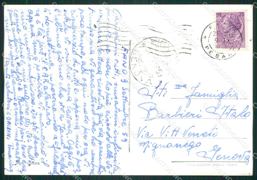 Pesaro Fano Barche Foto FG cartolina ZKM8225 – retro