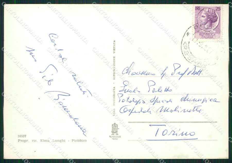 Pesaro Piobbico Foto FG cartolina ZKM8227 – retro