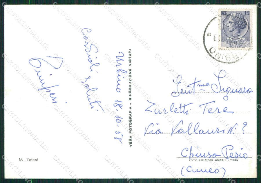 Pesaro Urbino Foto FG cartolina ZKM8228 – retro