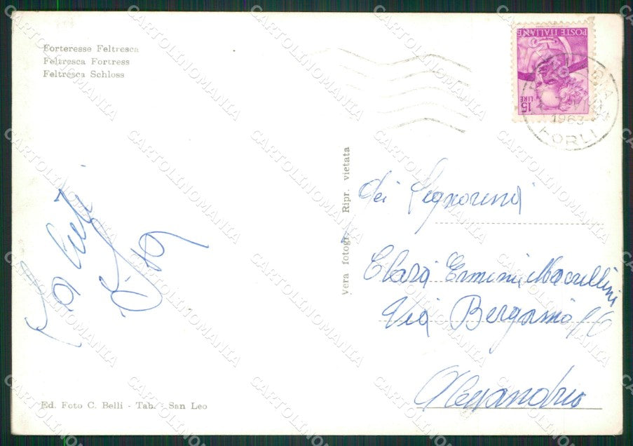 Pesaro San Leo Foto FG cartolina ZKM8234 – retro