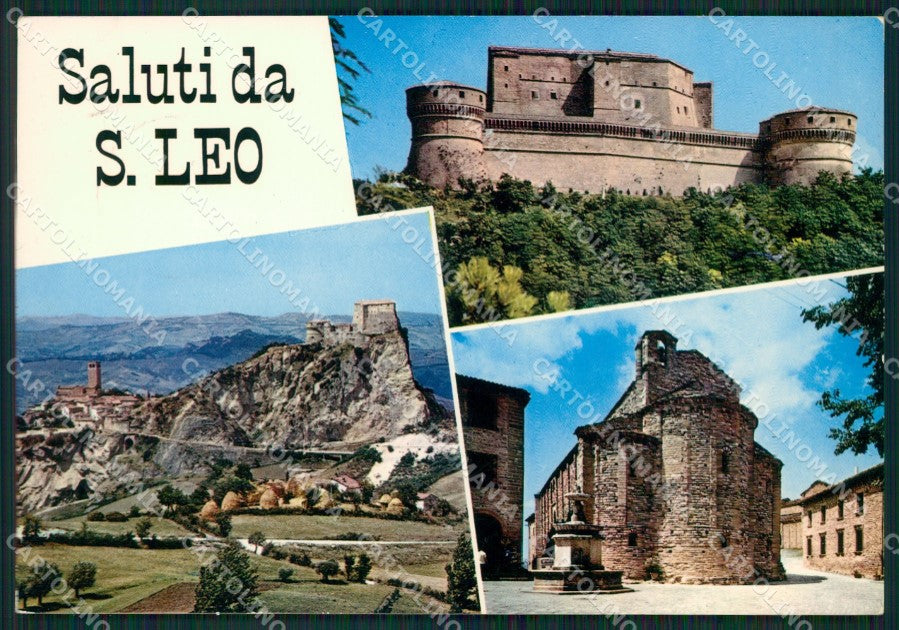Pesaro San Leo Saluti da Foto FG cartolina ZKM8236 – fronte