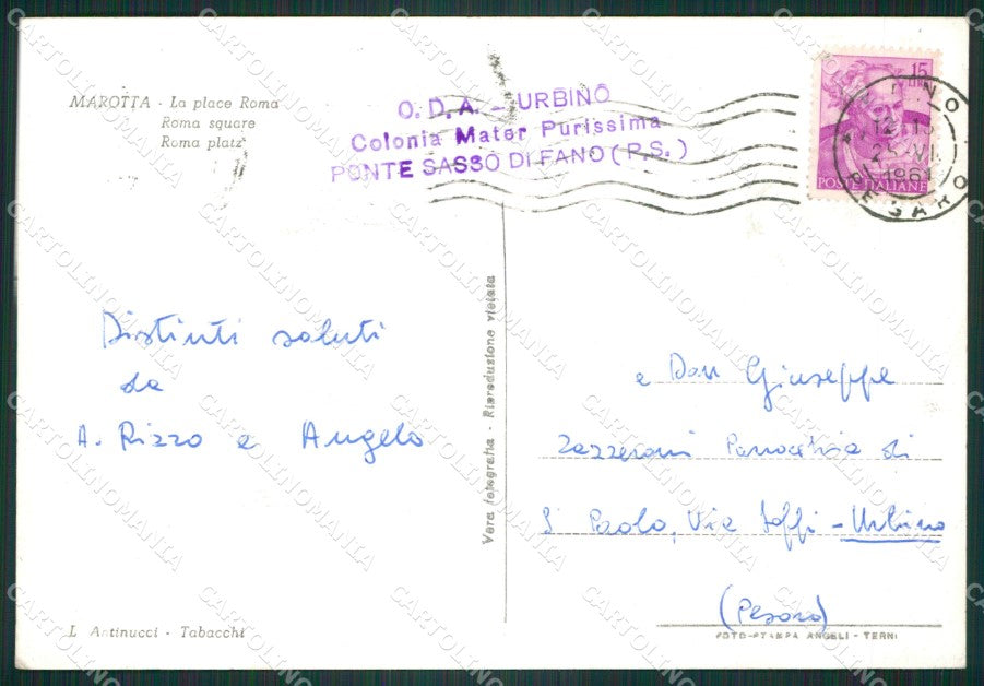 Pesaro Marotta Foto FG cartolina ZKM8238 – retro