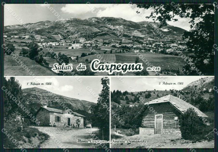 Pesaro Carpegna Saluti da Foto FG cartolina ZKM8240 – fronte