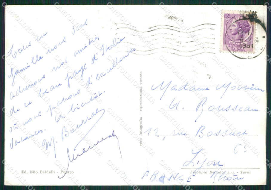 Pesaro Città Foto FG cartolina ZKM8243 – retro