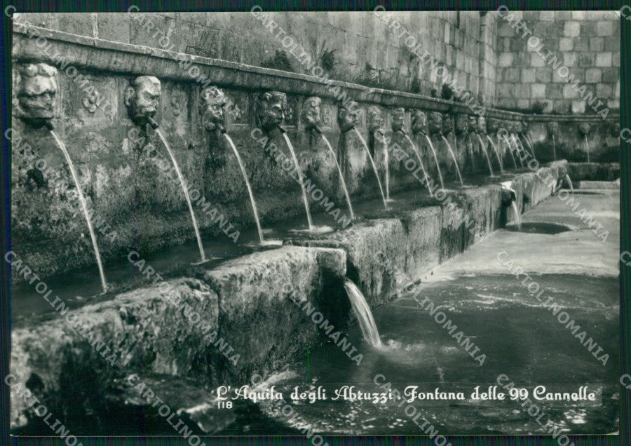 L'Aquila Città Fontana Foto FG cartolina ZKM8249 – fronte