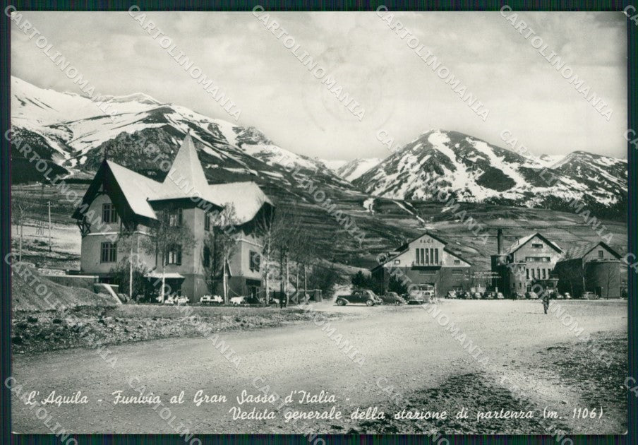 L'Aquila Funivia al Gran Sasso Foto FG cartolina ZKM8253 – fronte