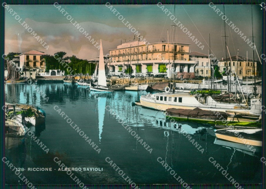 Rimini Riccione Barche Foto FG cartolina ZKM8257 – fronte