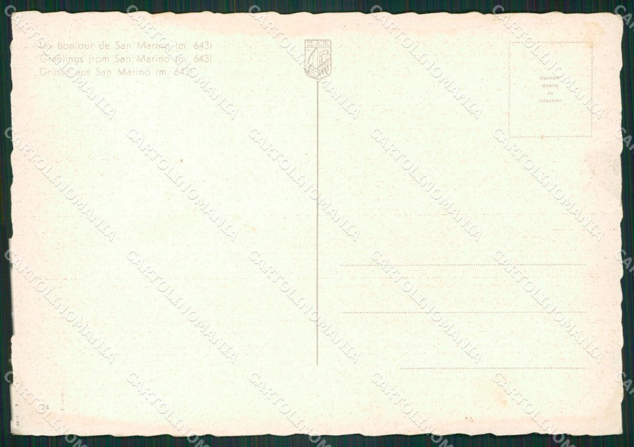 Repubblica di San Marino Costumi Foto FG cartolina ZKM8265 – retro