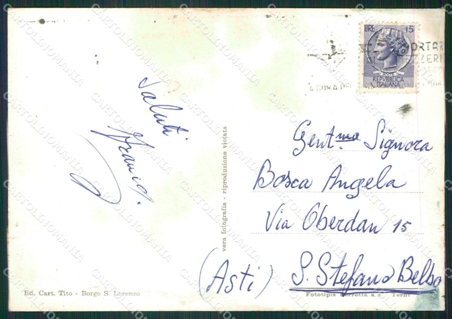 Firenze Firenzuola La Futa PIEGHE Foto FG cartolina ZKM8277 – retro