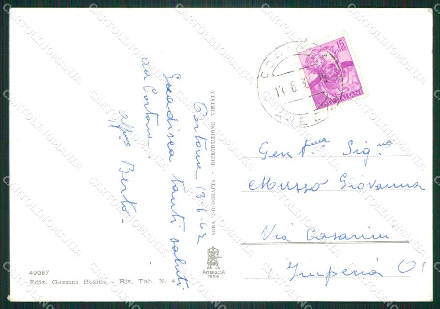 Arezzo Cortona Santuario Foto FG cartolina ZKM8288 – retro