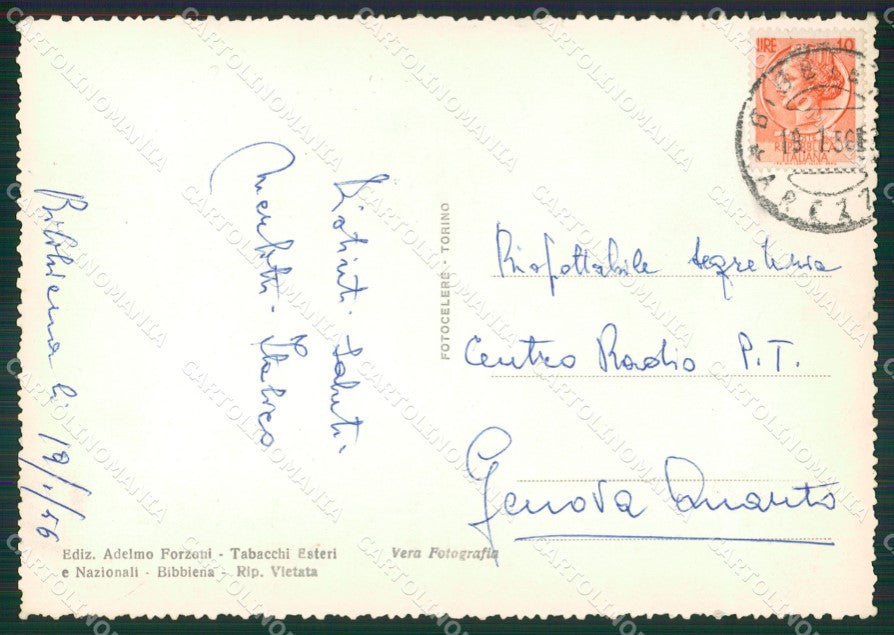 Arezzo Bibbiena Foto FG cartolina ZKM8290 – retro