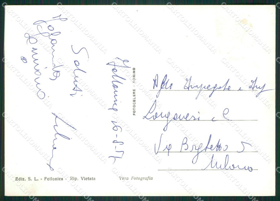 Grosseto Follonica Puntala ABRASA Foto FG cartolina ZKM8296 – retro
