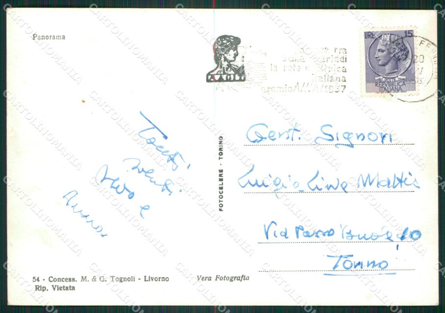 Livorno Città Foto FG cartolina ZKM8303 – retro