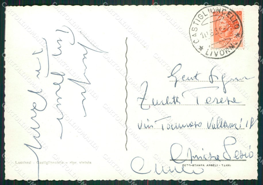 Livorno Castiglioncello Foto FG cartolina ZKM8306 – retro
