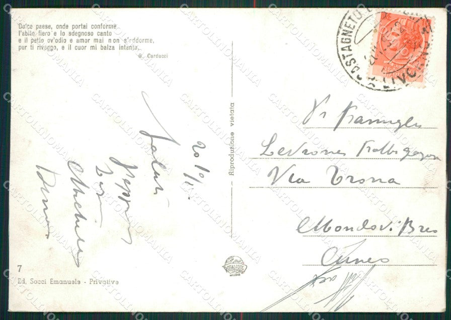Livorno Castagneto Carducci Foto FG cartolina ZKM8311 – retro