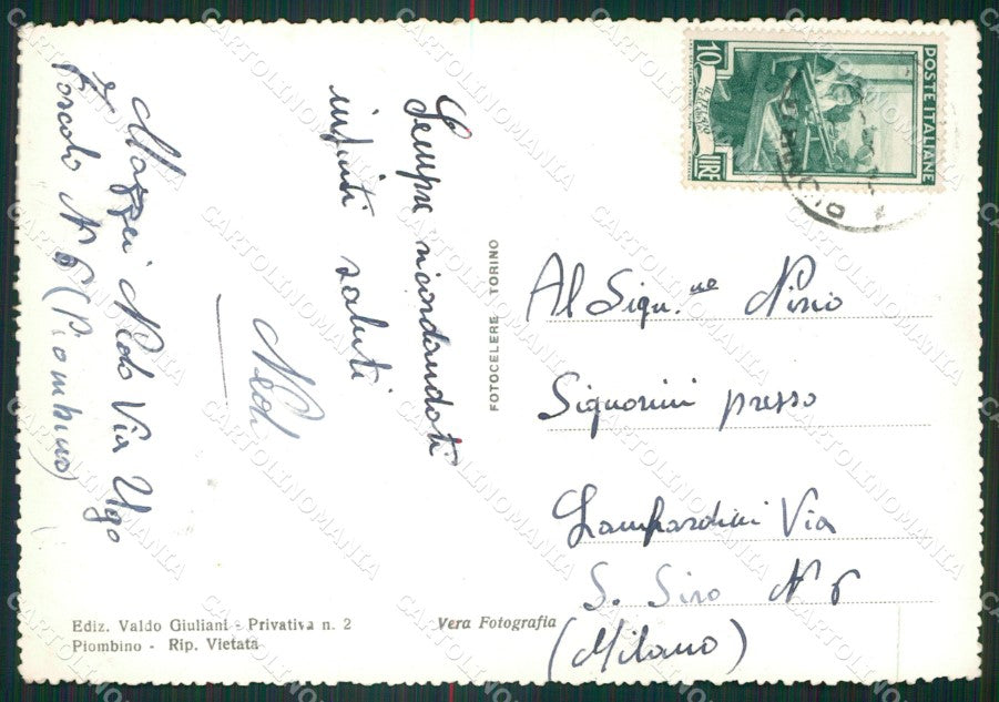 Livorno Piombino Auto Foto FG cartolina ZKM8321 – retro