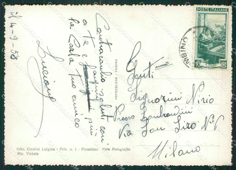 Livorno Piombino Foto FG cartolina ZKM8325 – retro
