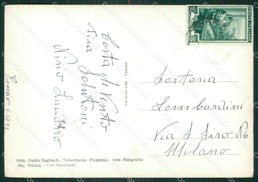Livorno Piombino Libecciata Foto FG cartolina ZKM8327 – retro