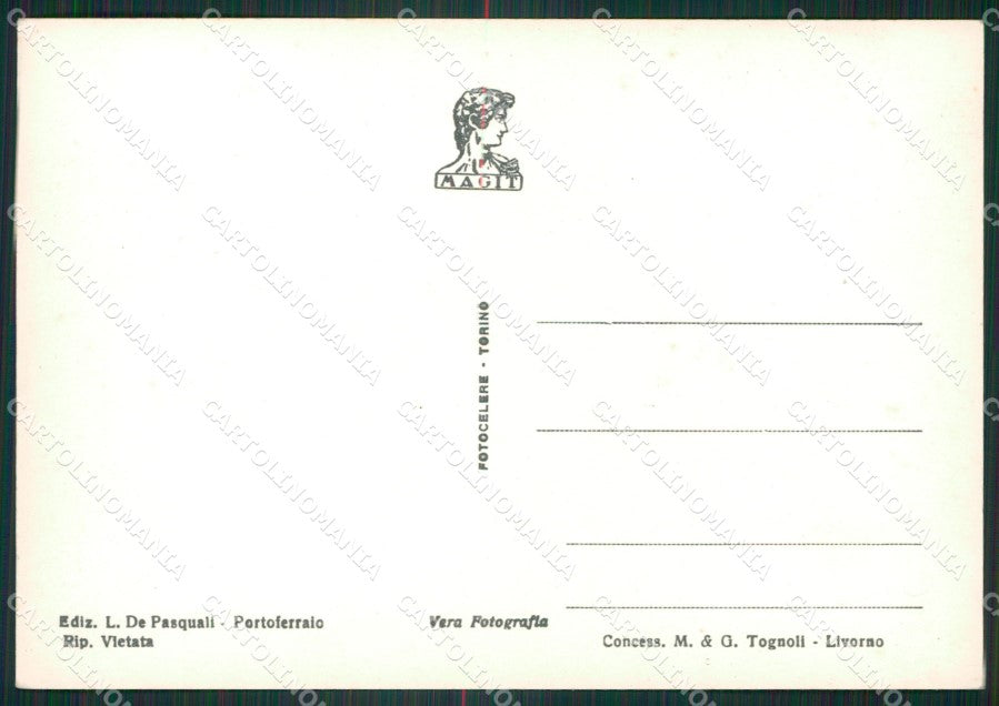Livorno Isola d'Elba Portoferraio Foto FG cartolina ZKM8329 – retro