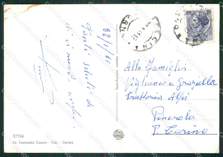 Livorno Cecina Foto FG cartolina ZKM8333 – retro