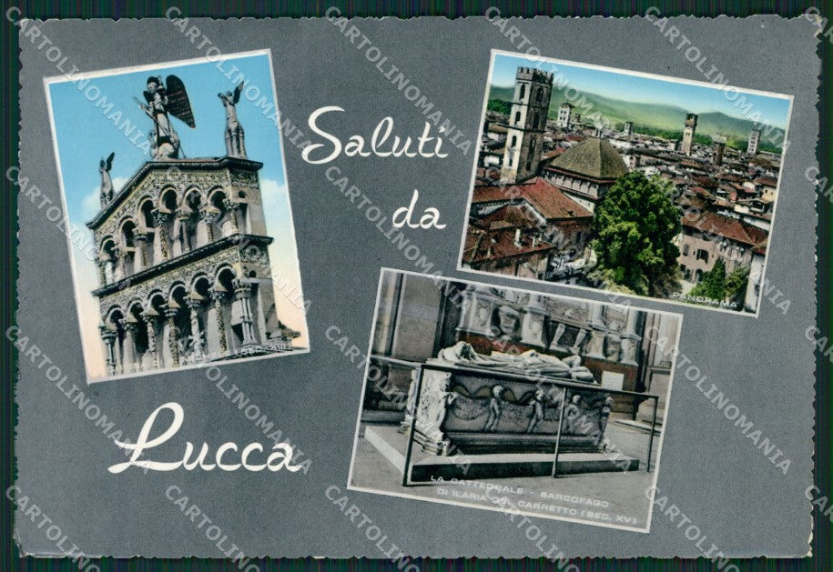 Lucca Città Saluti da Foto FG cartolina ZKM8341 – fronte